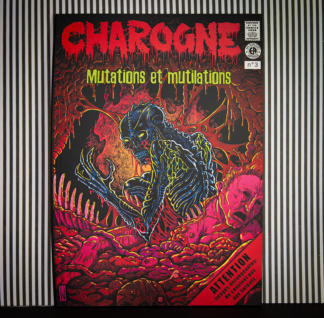 Fanzine indépendant Charogne n3, thème mutations et mutilations